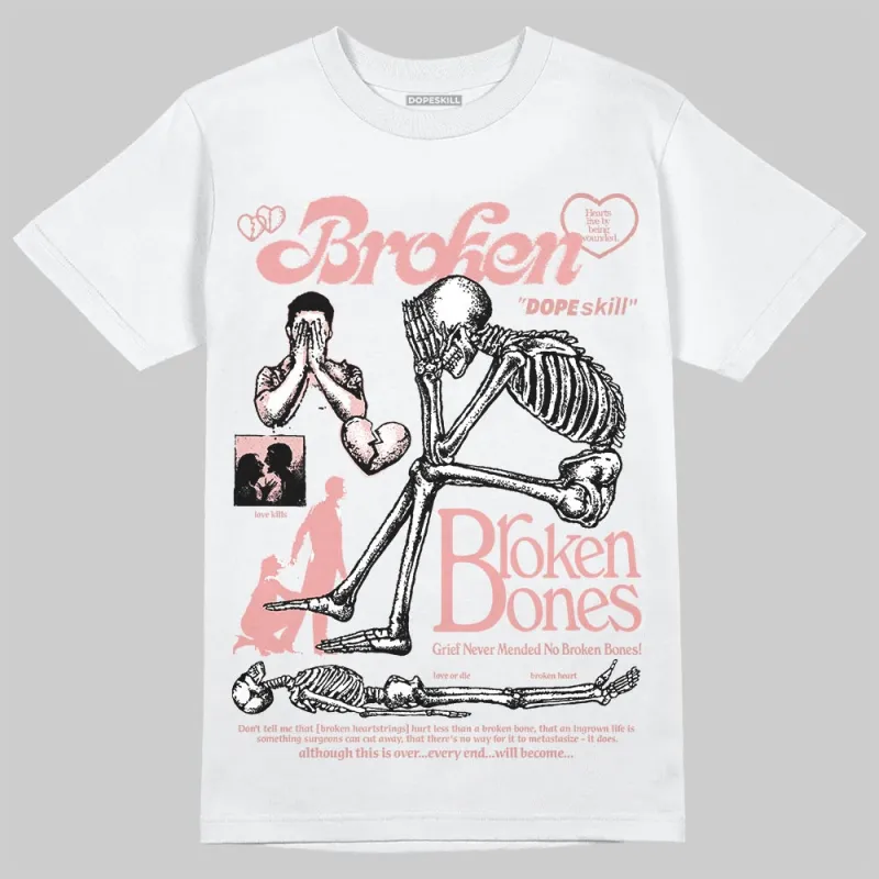 Dusty Rose 40s DopeSkill T-Shirt Broken Bones Graphic sold by DopeSkill
