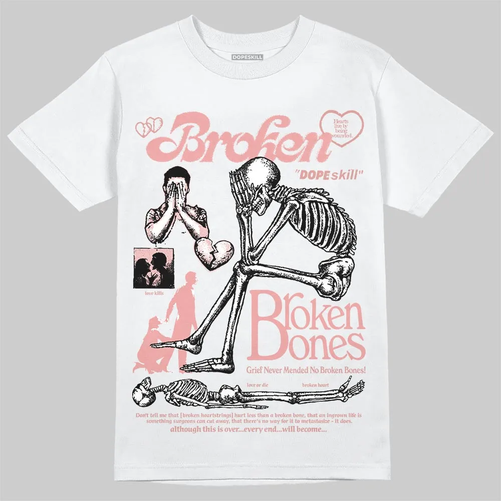 Dusty Rose 40s DopeSkill T-Shirt Broken Bones Graphic sold by DopeSkill