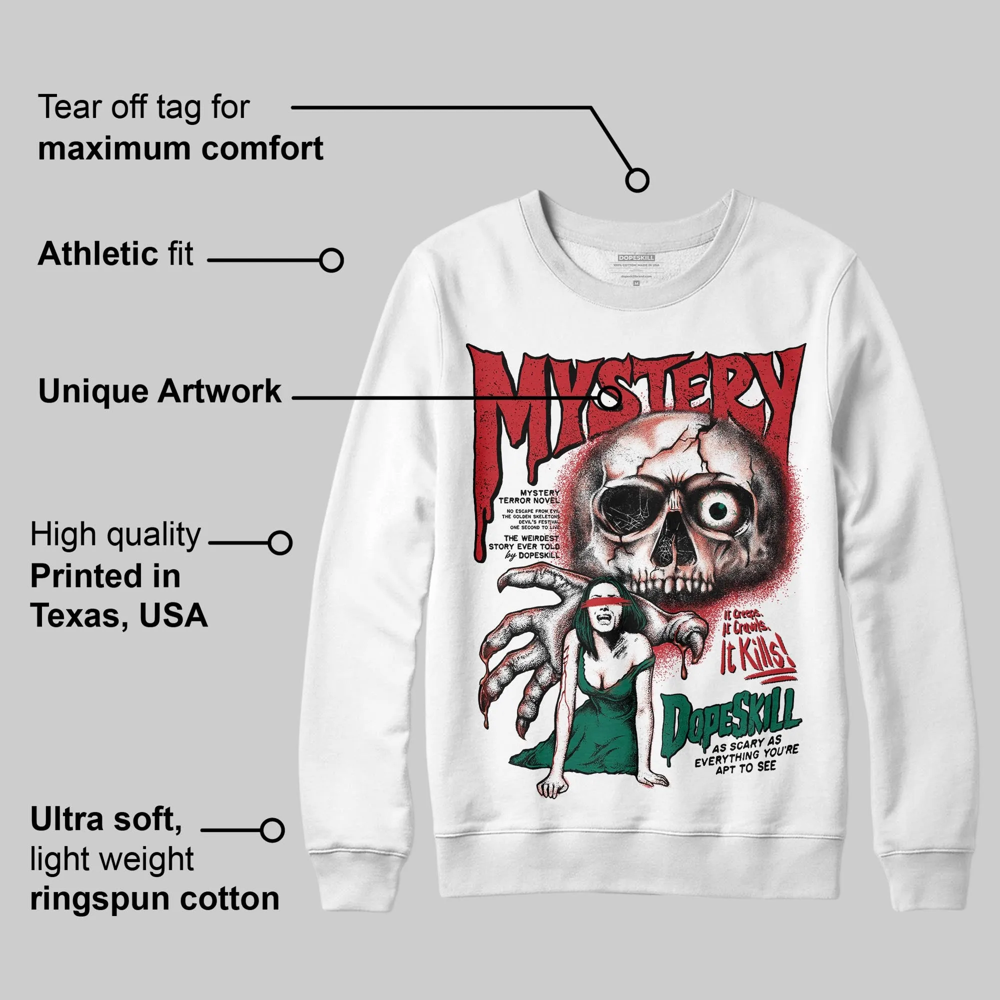Mexico 'El Vuelo' 3s DopeSkill Sweatshirt Mystery Ghostly Grasp Graphic sold by DopeSkill product image thumbnail 3