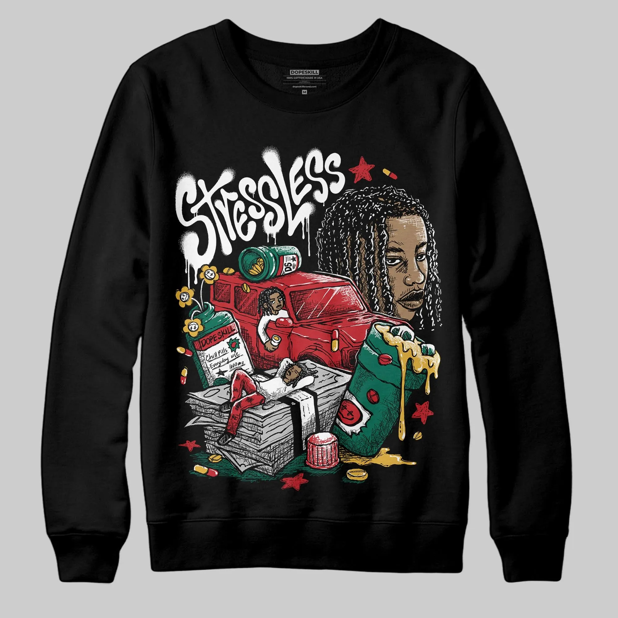 Mexico 'El Vuelo' 3s DopeSkill Sweatshirt Stressless Graphic sold by DopeSkill product image thumbnail 2