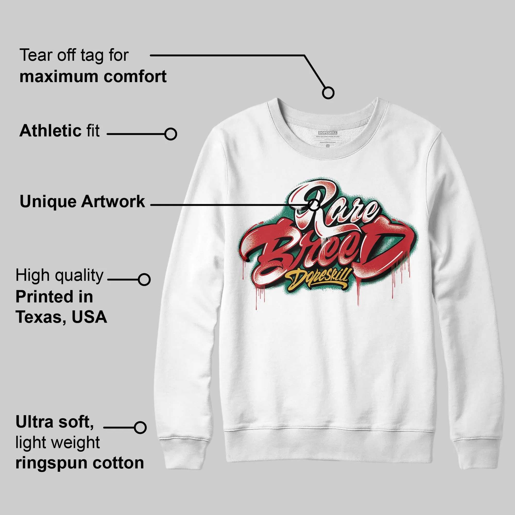 Mexico 'El Vuelo' 3s DopeSkill Sweatshirt Rare Breed Type Graphic sold by DopeSkill product image thumbnail 3