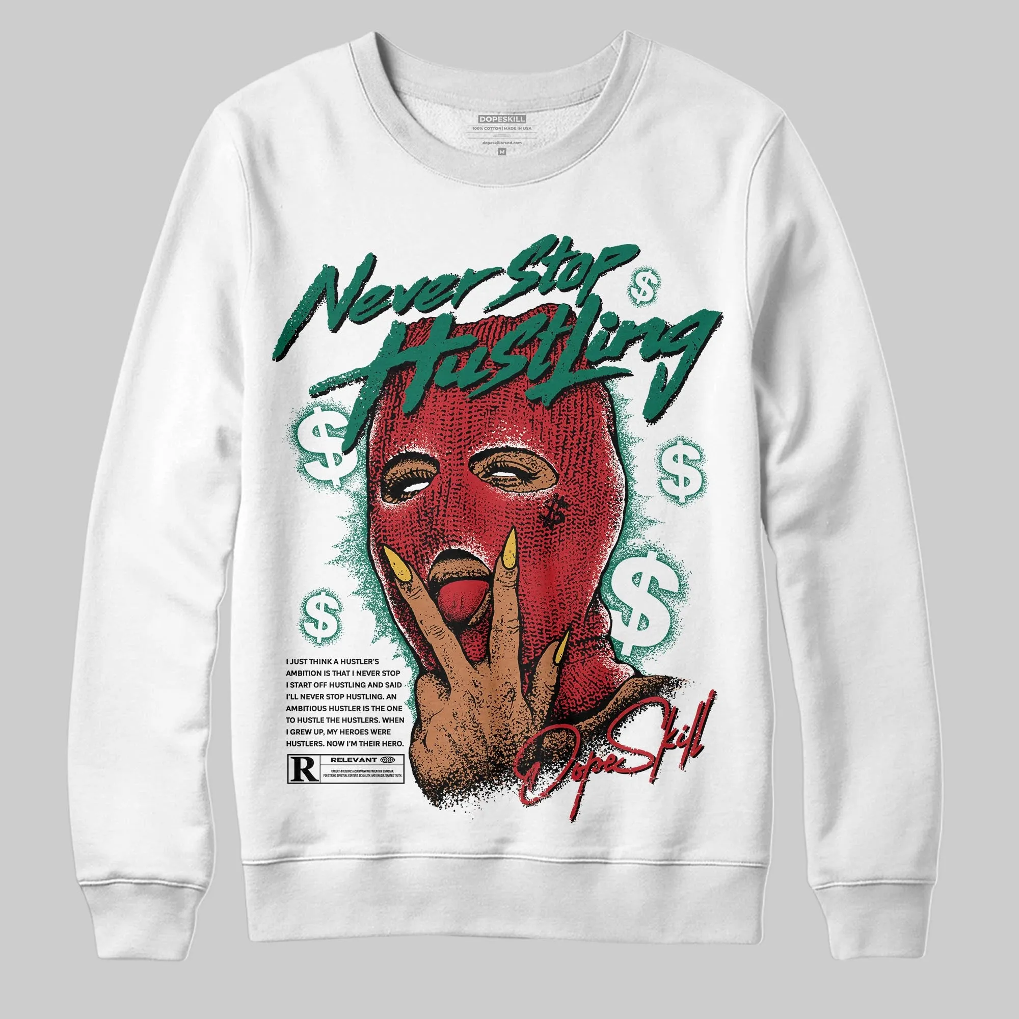Mexico 'El Vuelo' 3s DopeSkill Sweatshirt Never Stop Hustling Graphic sold by DopeSkill