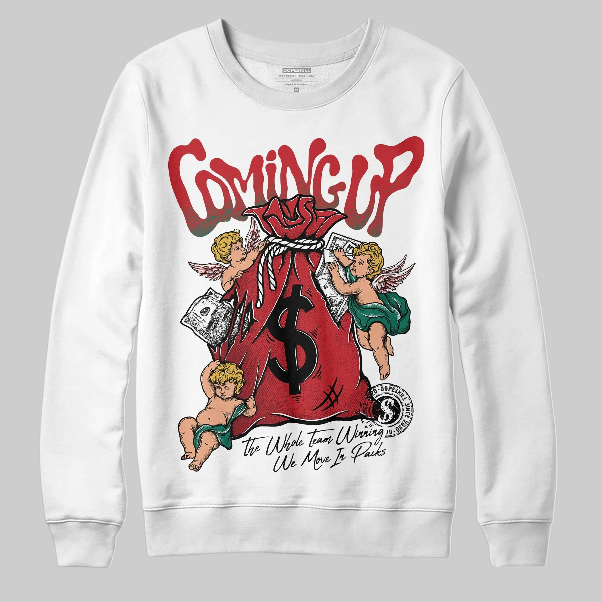 Mexico 'El Vuelo' 3s DopeSkill Sweatshirt Money Bag Coming Up Graphic sold by DopeSkill