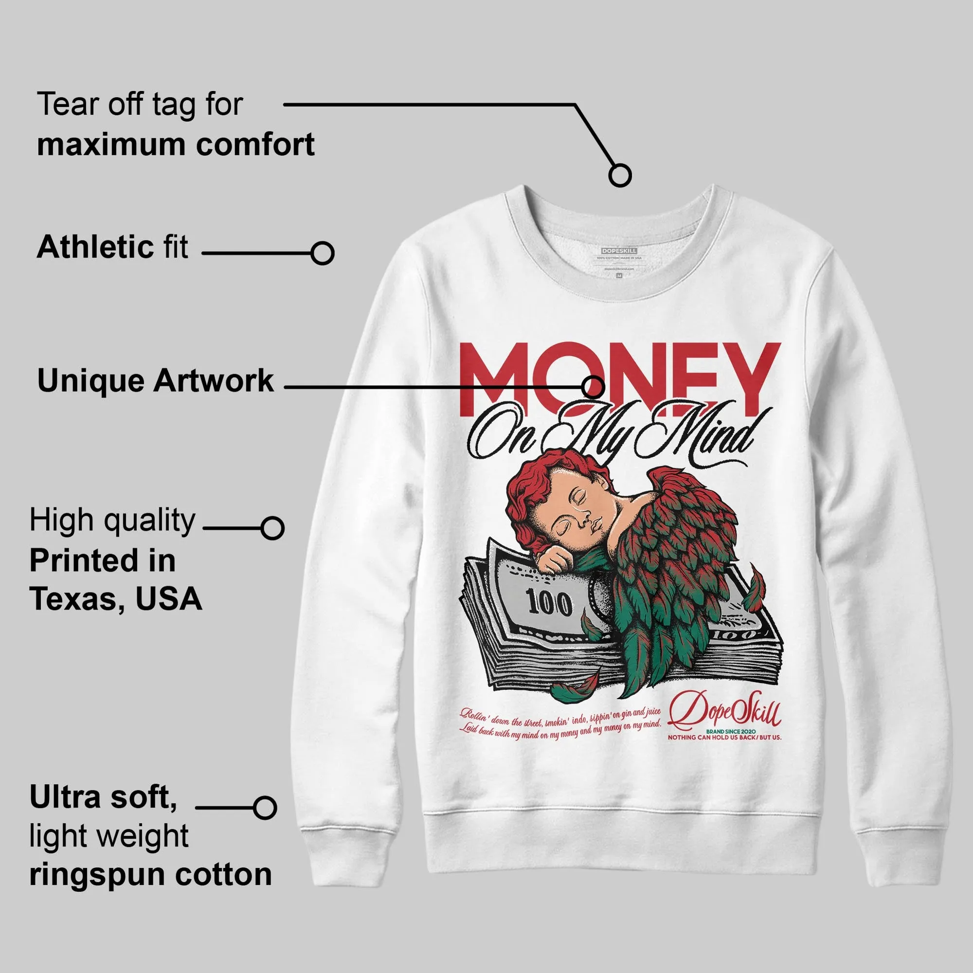 Mexico 'El Vuelo' 3s DopeSkill Sweatshirt MOMM Graphic sold by DopeSkill product image thumbnail 3
