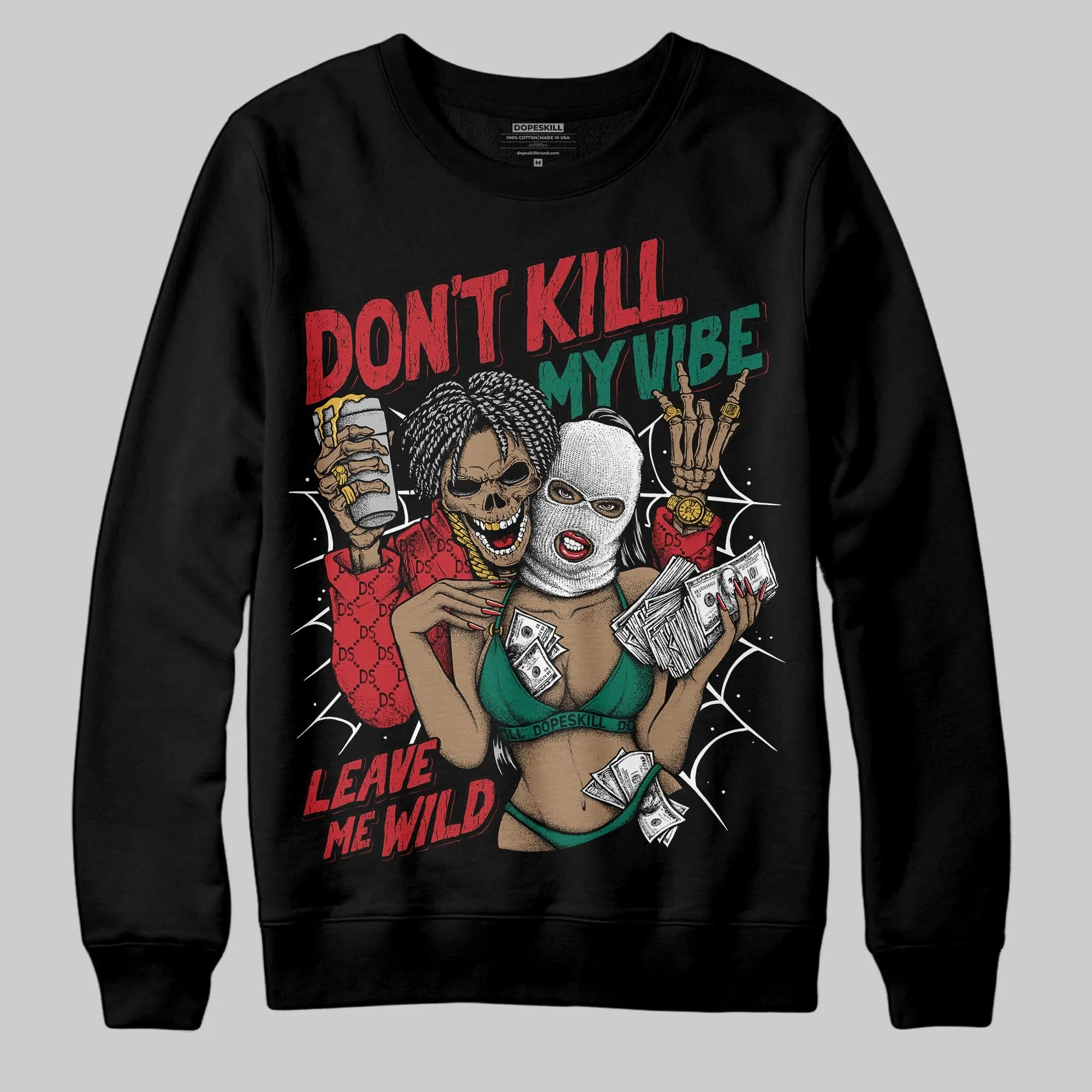 Mexico 'El Vuelo' 3s DopeSkill Sweatshirt Don't Kill My Vibe Graphic sold by DopeSkill product image thumbnail 2