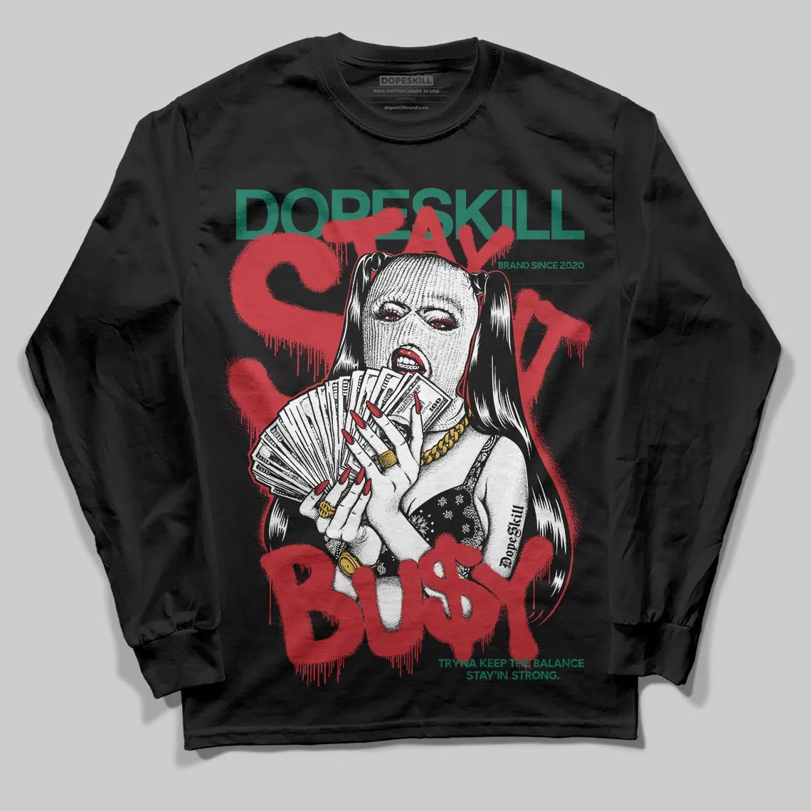 Mexico 'El Vuelo' 3s DopeSkill Long Sleeve T-Shirt Stay It Busy Graphic sold by DopeSkill product image thumbnail 2