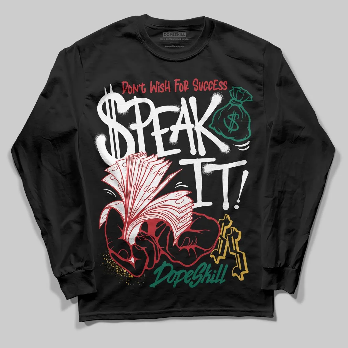 Mexico 'El Vuelo' 3s DopeSkill Long Sleeve T-Shirt Speak It Graphic sold by DopeSkill product image thumbnail 2