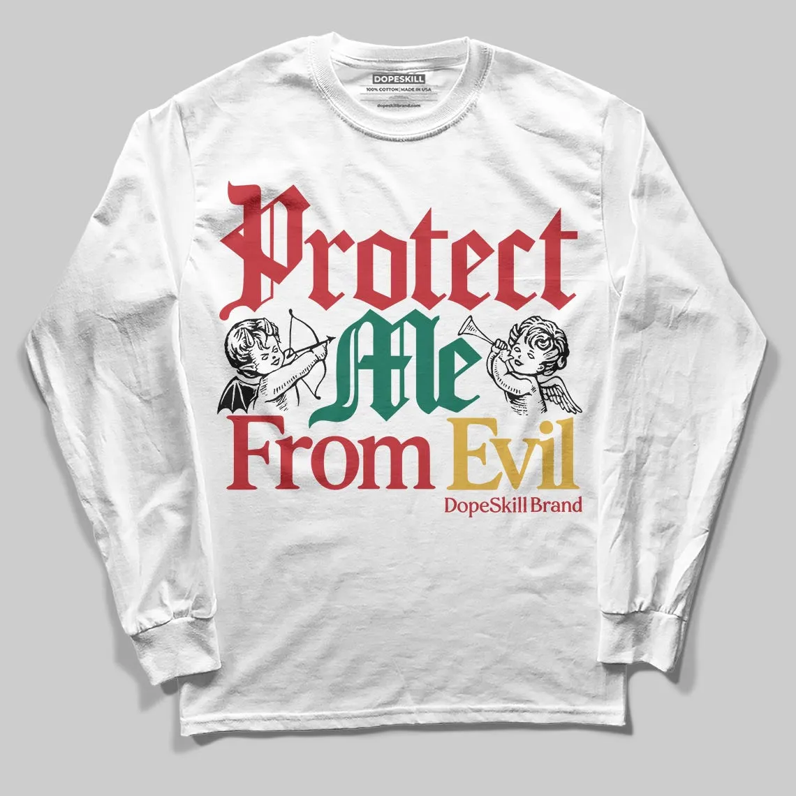 Mexico 'El Vuelo' 3s DopeSkill Long Sleeve T-Shirt Protect Me From Evil Graphic sold by DopeSkill