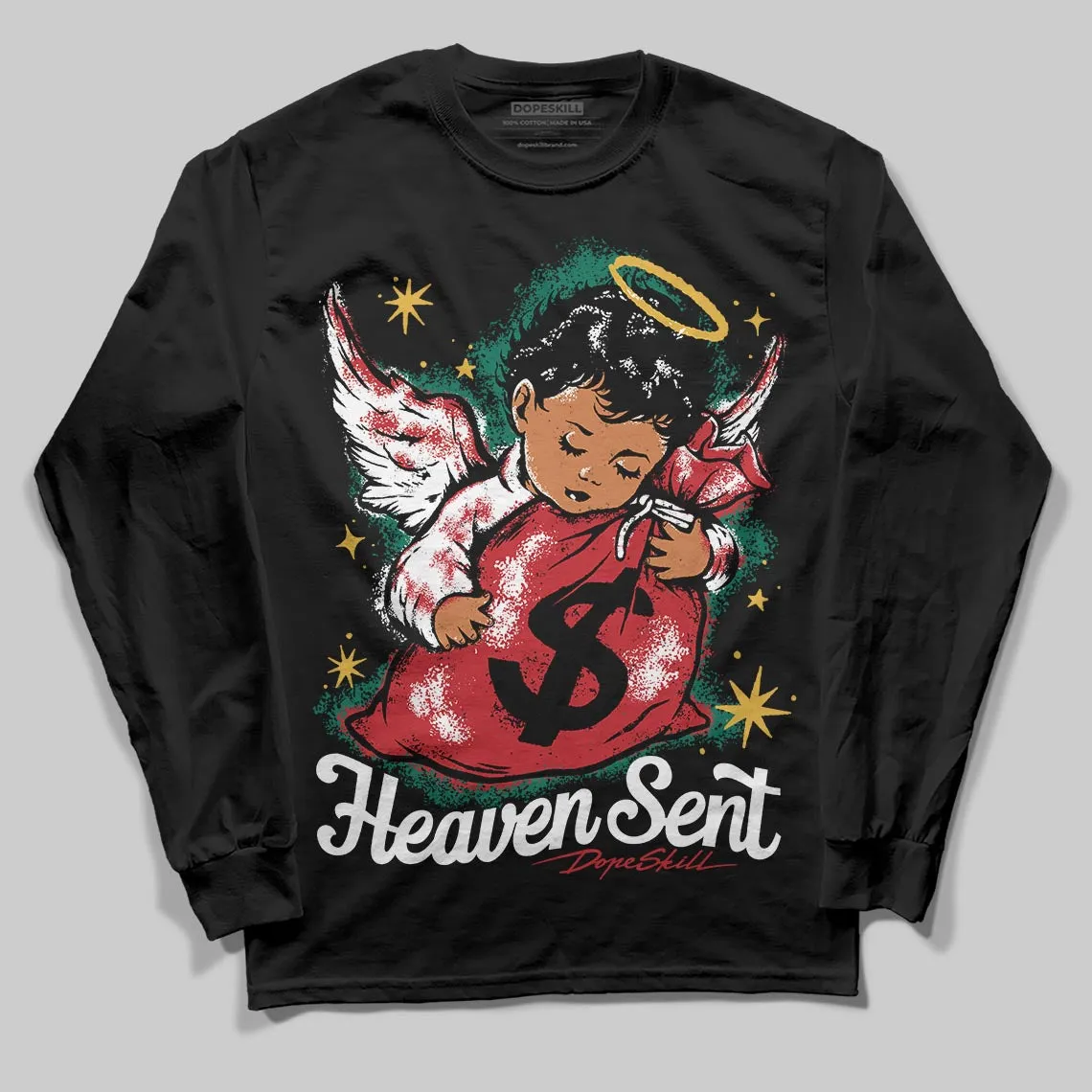 Mexico 'El Vuelo' 3s DopeSkill Long Sleeve T-Shirt Heaven Sent Graphic sold by DopeSkill product image thumbnail 2