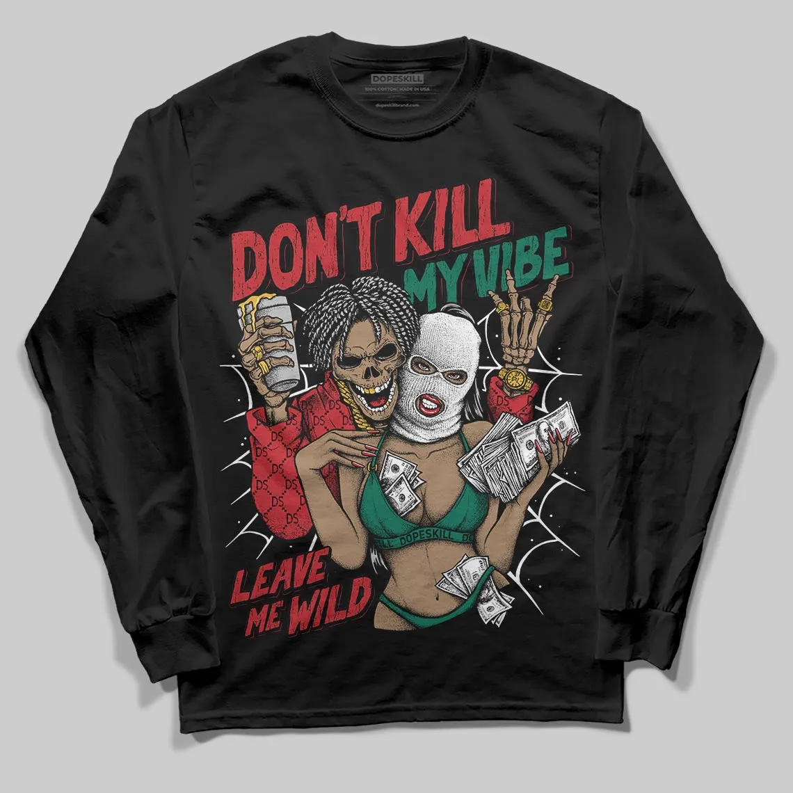 Mexico 'El Vuelo' 3s DopeSkill Long Sleeve T-Shirt Don't Kill My Vibe Graphic sold by DopeSkill product image thumbnail 2