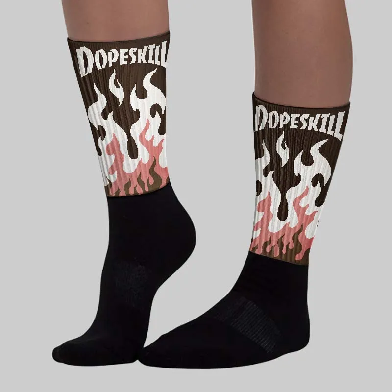 Baroque Brown 1s DopeSkill Sublimated Sock FIRE Graphic sold by DopeSkill product image thumbnail 3
