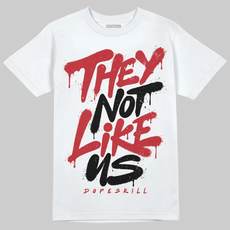 Fire Red “Black Tongue” 5s DopeSkill T-Shirt They Not Like Us Graphic sold by DopeSkill