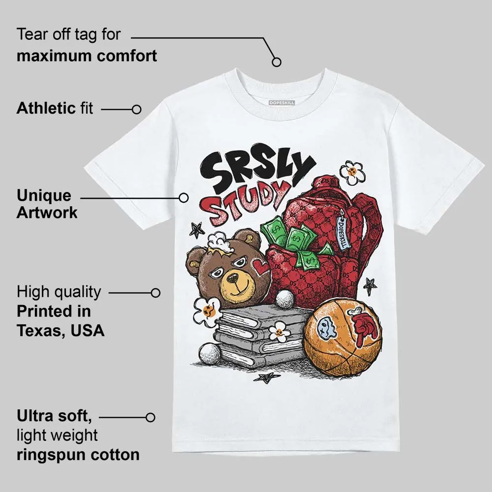 Fire Red “Black Tongue” 5s DopeSkill T-Shirt SRSLY Study Graphic sold by DopeSkill product image thumbnail 4