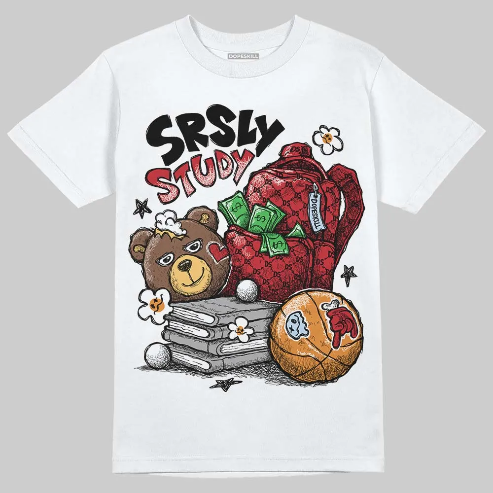 Fire Red “Black Tongue” 5s DopeSkill T-Shirt SRSLY Study Graphic sold by DopeSkill