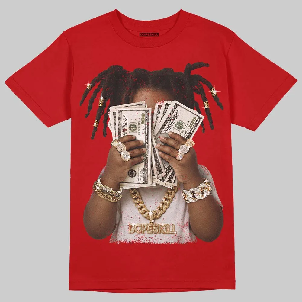 Fire Red “Black Tongue” 5s DopeSkill T-Shirt Rich Youth Graphic sold by DopeSkill product image thumbnail 3