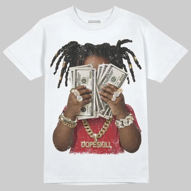 Fire Red “Black Tongue” 5s DopeSkill T-Shirt Rich Youth Graphic sold by DopeSkill