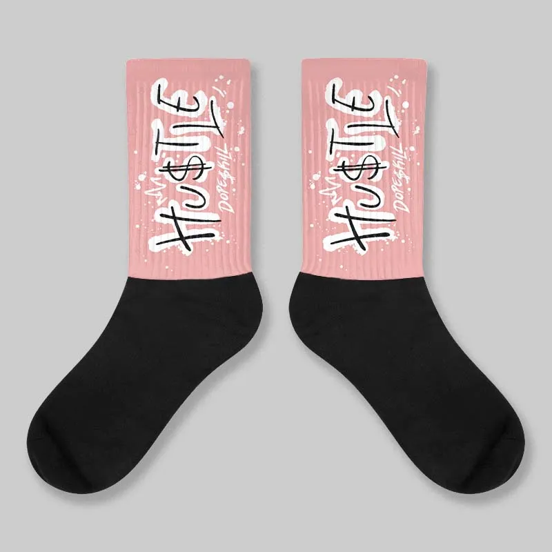Dusty Rose 40s DopeSkill Sublimated Sock Hustle Graphic sold by DopeSkill