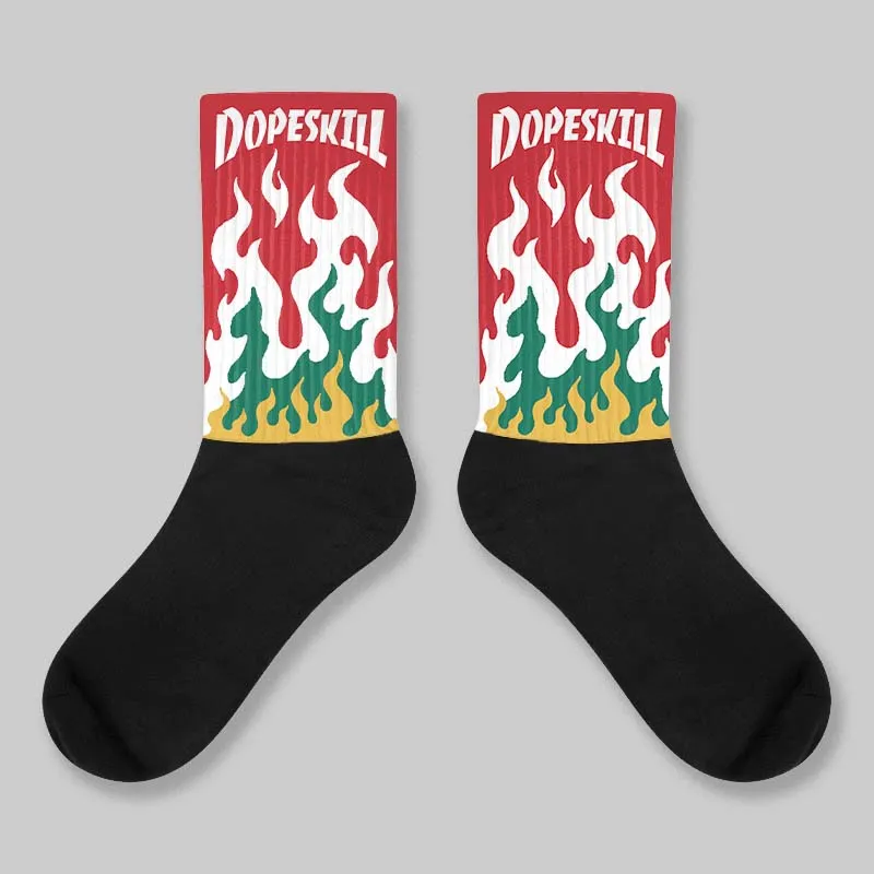 Mexico 'El Vuelo' 3s DopeSkill Sublimated Sock FIRE Graphic sold by DopeSkill