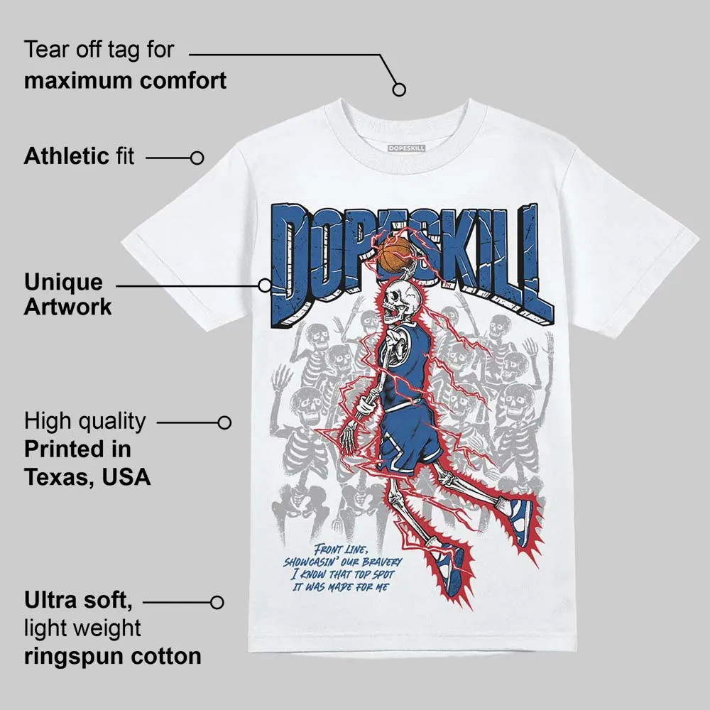Storm Blue 1s 2025 DopeSkill T-Shirt Thunder Dunk Graphic sold by DopeSkill product image thumbnail 3