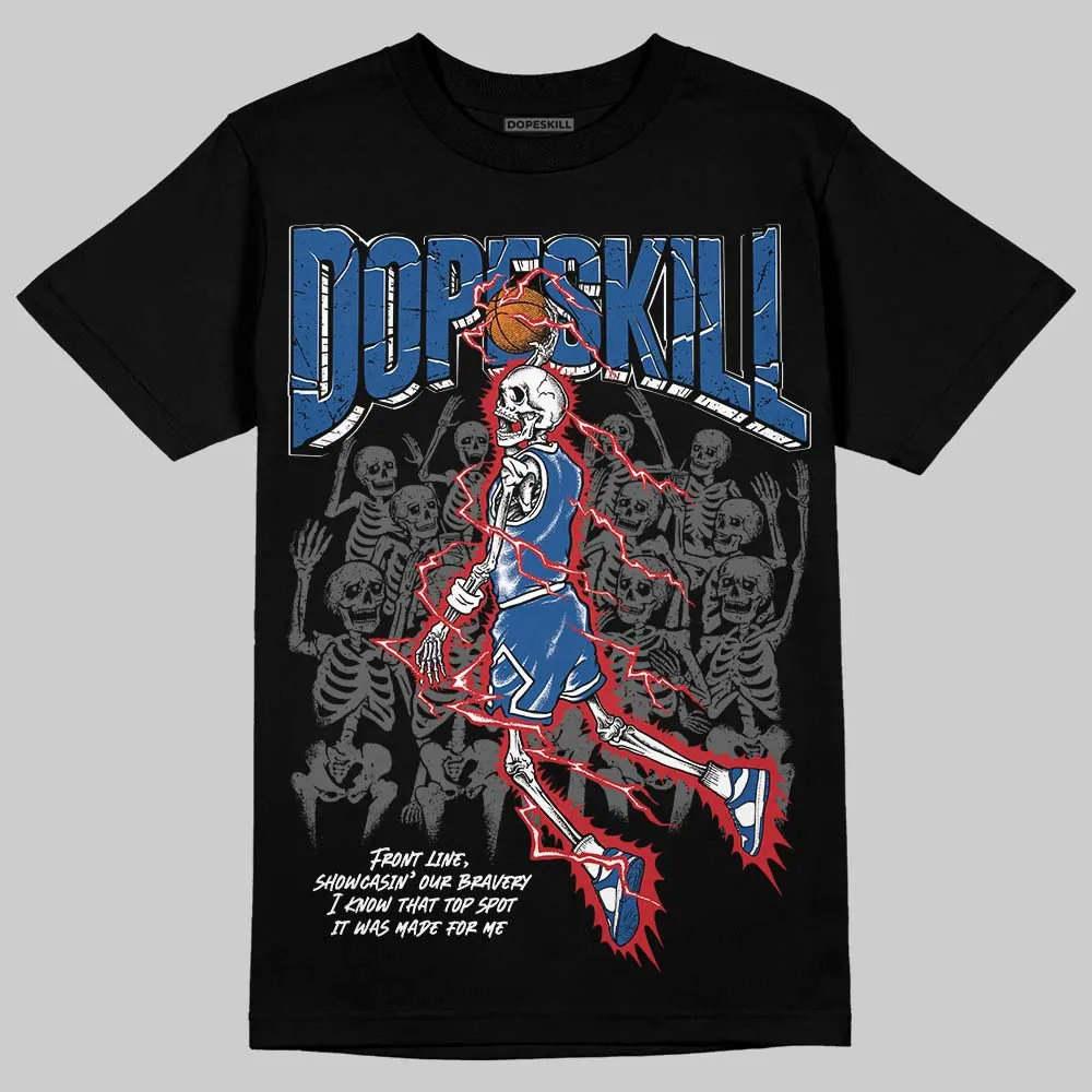 Storm Blue 1s 2025 DopeSkill T-Shirt Thunder Dunk Graphic sold by DopeSkill product image thumbnail 2