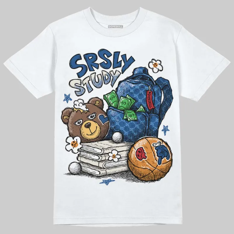 Storm Blue 1s 2025 DopeSkill T-Shirt SRSLY Study Graphic sold by DopeSkill