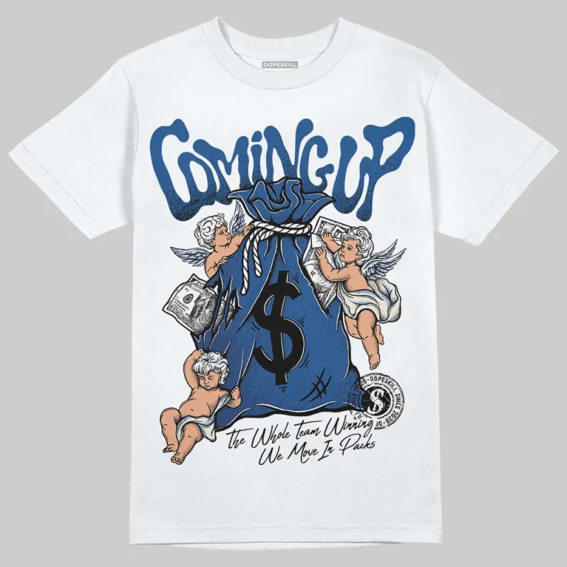 Storm Blue 1s 2025 DopeSkill T-Shirt Money Bag Coming Up Graphic sold by DopeSkill