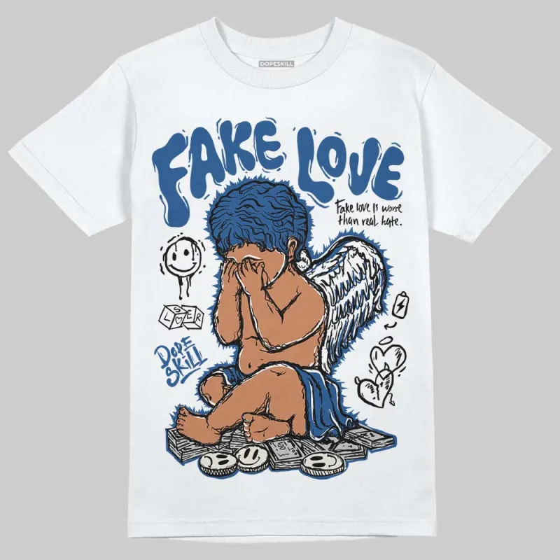 Storm Blue 1s 2025 DopeSkill T-Shirt False Love Graphic sold by DopeSkill