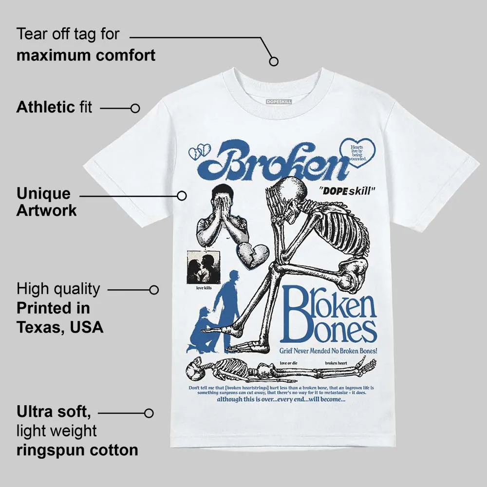 Storm Blue 1s 2025 DopeSkill T-Shirt Broken Bones Graphic sold by DopeSkill product image thumbnail 3
