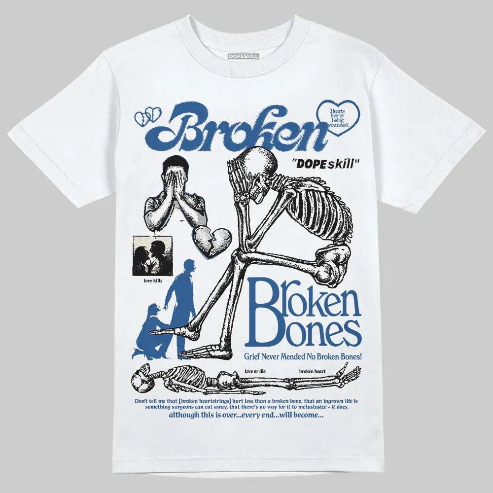 Storm Blue 1s 2025 DopeSkill T-Shirt Broken Bones Graphic sold by DopeSkill