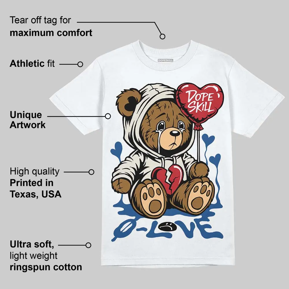 Storm Blue 1s 2025 DopeSkill T-Shirt Broken Bear Graphic sold by DopeSkill product image thumbnail 3