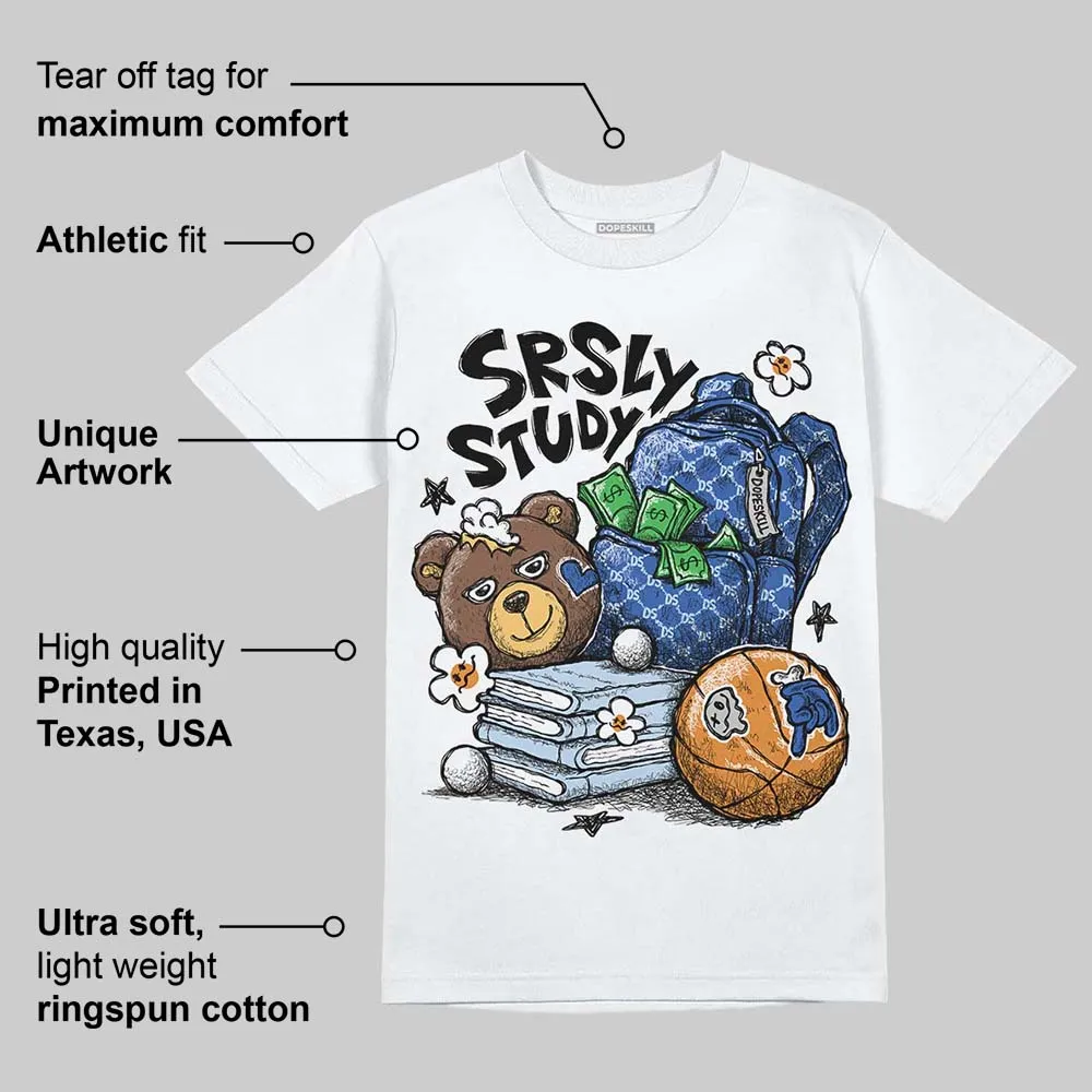 Awake NY x Racer Blue 5s DopeSkill T-Shirt SRSLY Study Graphic sold by DopeSkill product image thumbnail 3