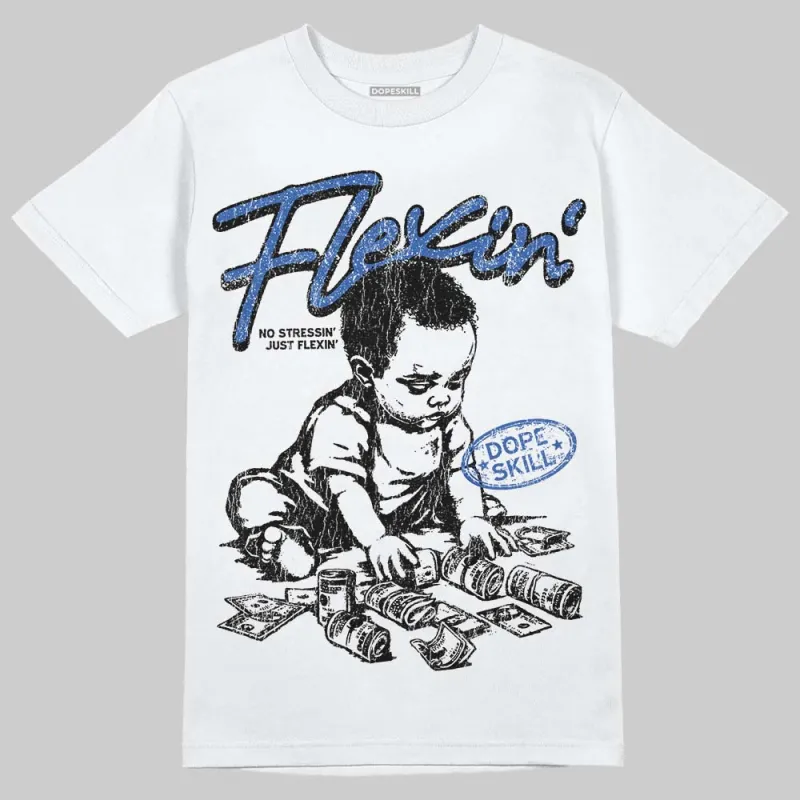 Awake NY x Racer Blue 5s DopeSkill T-Shirt Flexin' Graphic sold by DopeSkill