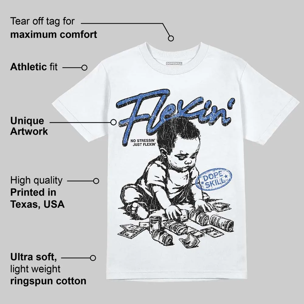 Awake NY x Racer Blue 5s DopeSkill T-Shirt Flexin' Graphic sold by DopeSkill product image thumbnail 3