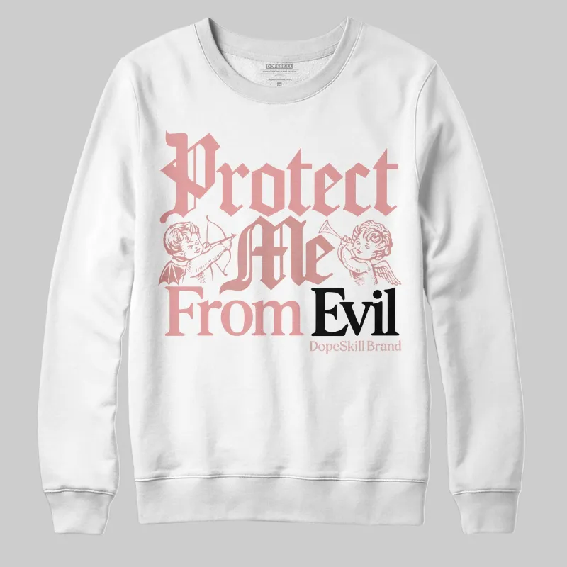 Dusty Rose 40s DopeSkill Sweatshirt Protect Me From Evil Graphic sold by DopeSkill