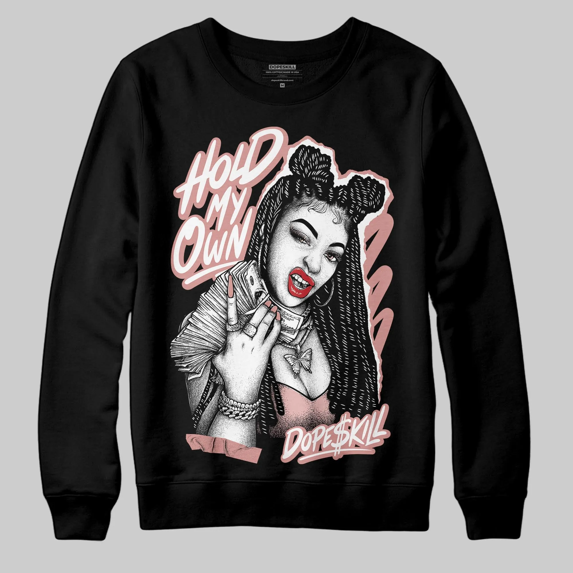 Dusty Rose 40s DopeSkill Sweatshirt New H.M.O Graphic sold by DopeSkill product image thumbnail 2