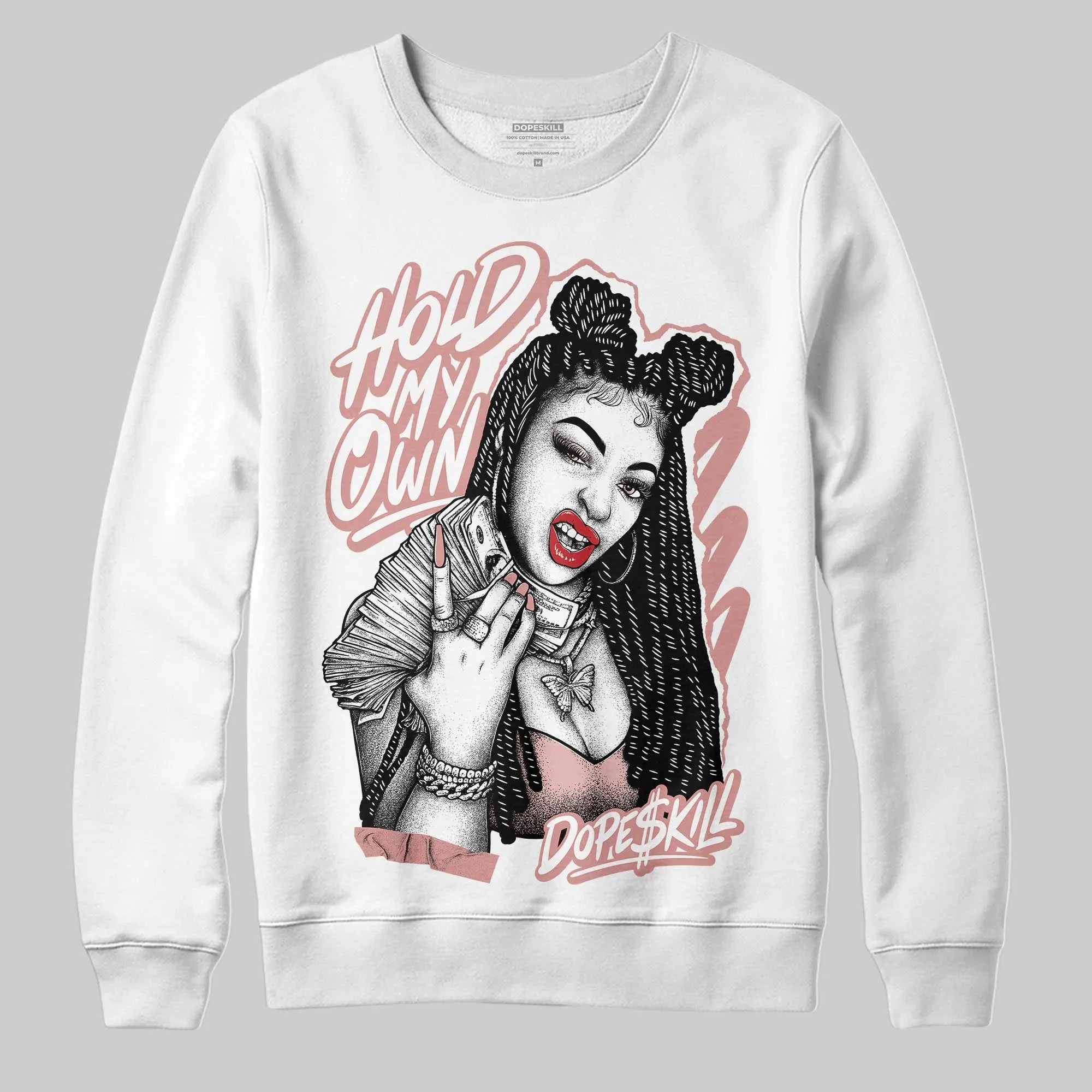 Dusty Rose 40s DopeSkill Sweatshirt New H.M.O Graphic sold by DopeSkill