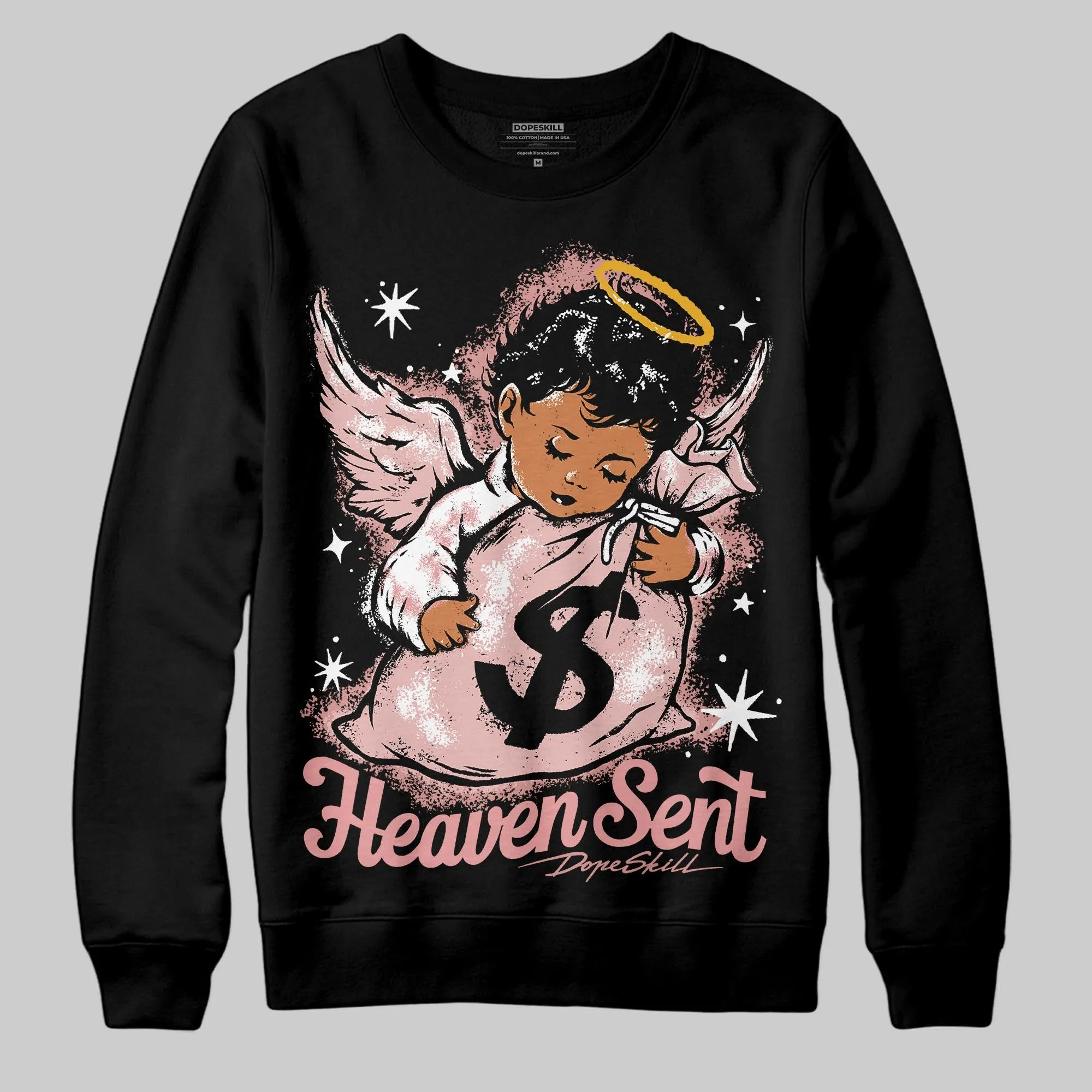 Dusty Rose 40s DopeSkill Sweatshirt Heaven Sent Graphic sold by DopeSkill product image thumbnail 2