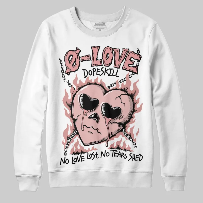 Dusty Rose 40s DopeSkill Sweatshirt Crying Heart Graphic sold by DopeSkill