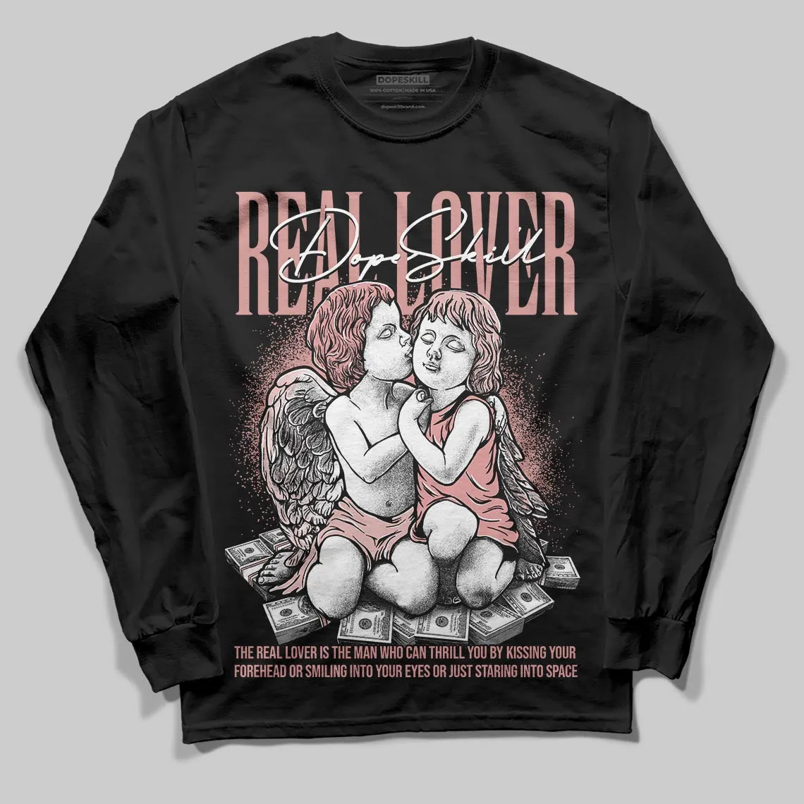 Dusty Rose 40s DopeSkill Long Sleeve T-Shirt Real Lover Graphic sold by DopeSkill product image thumbnail 2