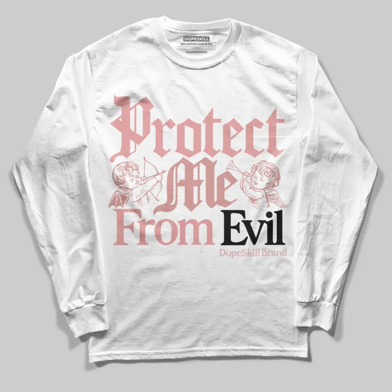 Dusty Rose 40s DopeSkill Long Sleeve T-Shirt Protect Me From Evil Graphic sold by DopeSkill