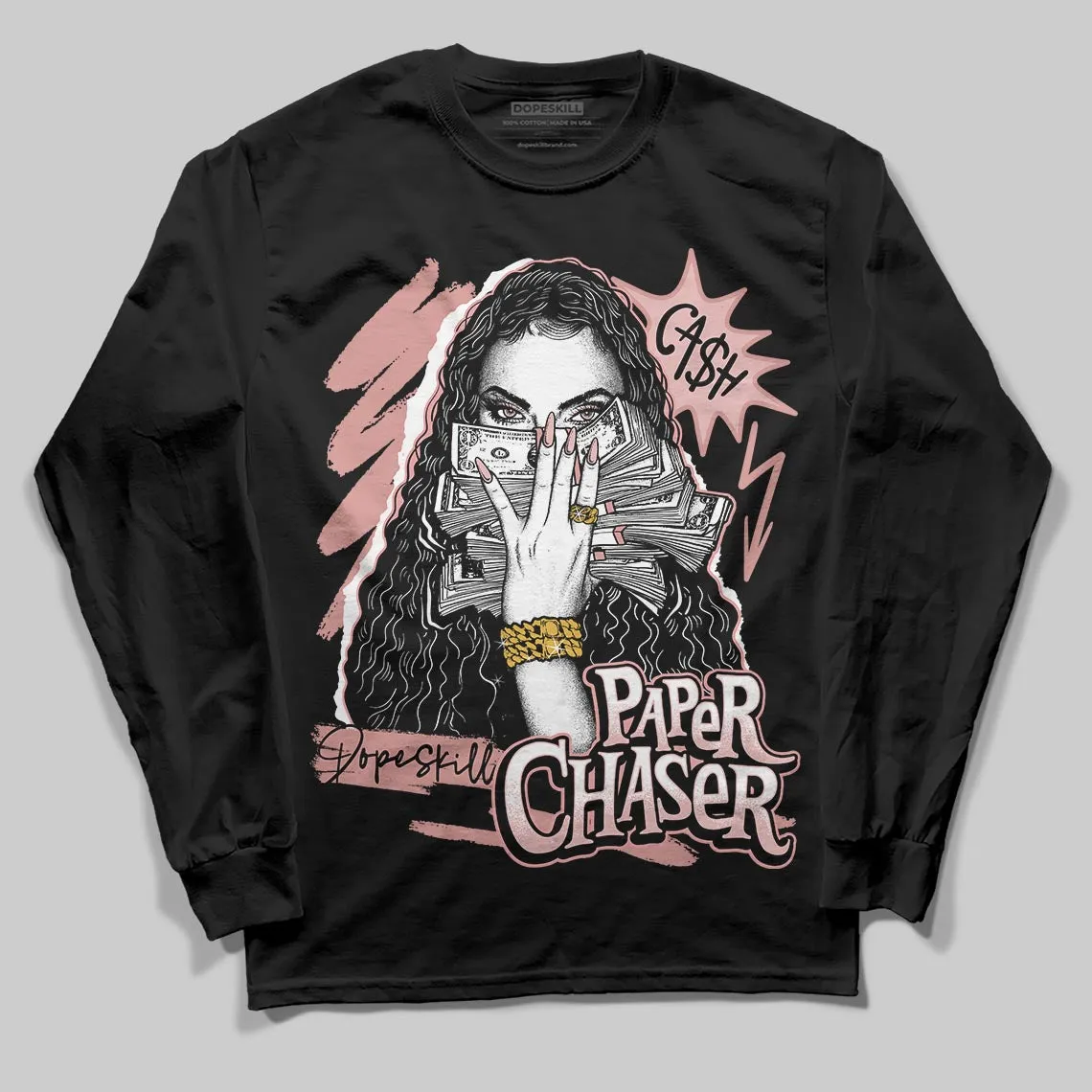Dusty Rose 40s DopeSkill Long Sleeve T-Shirt NPC Graphic sold by DopeSkill product image thumbnail 2