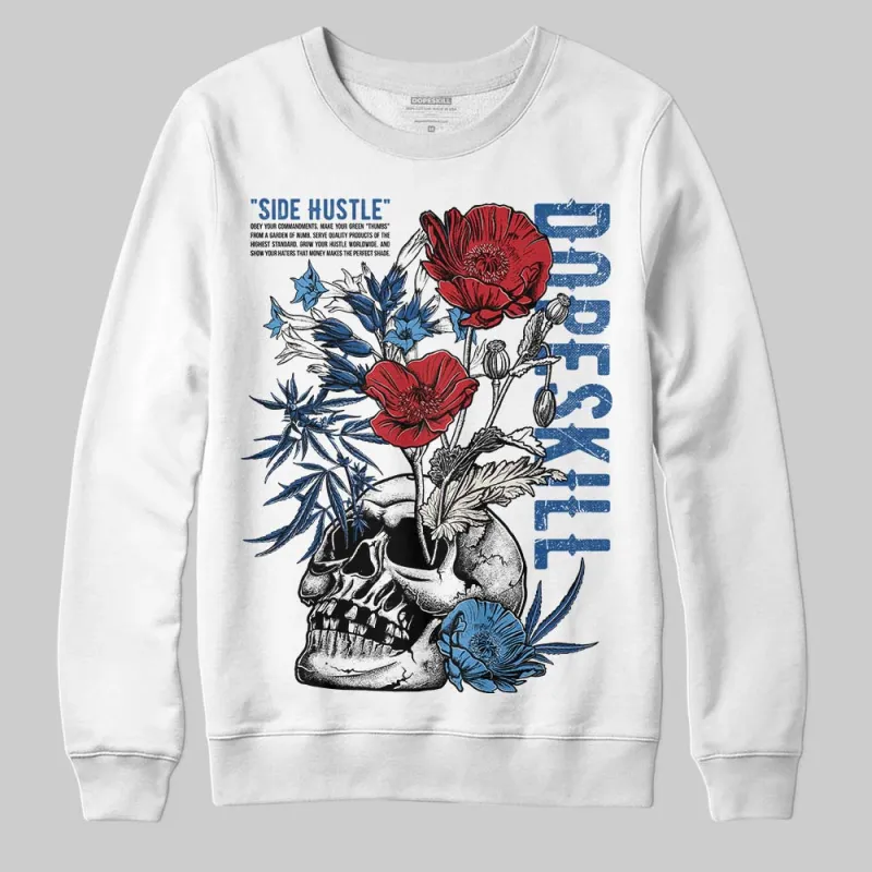 Storm Blue 1s 2025 DopeSkill Sweatshirt Side Hustle Graphic sold by DopeSkill