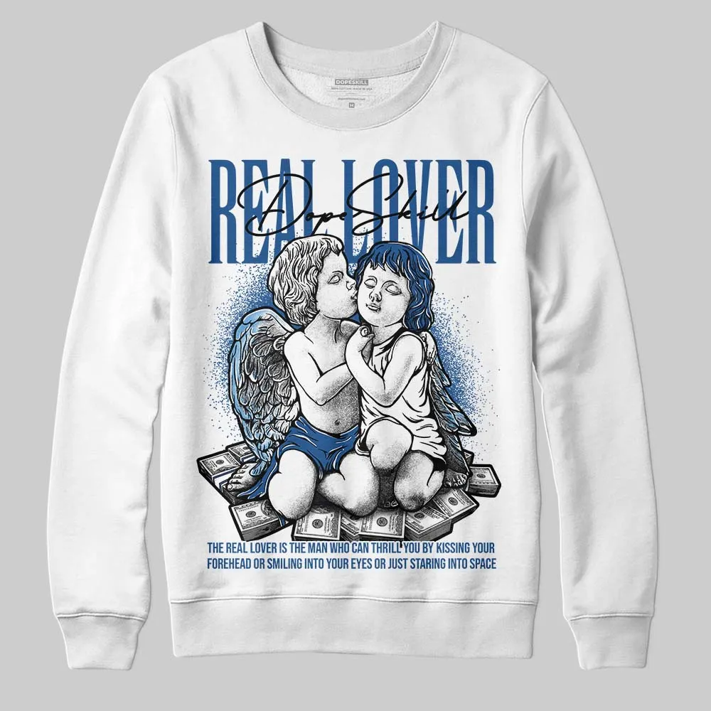 Storm Blue 1s 2025 DopeSkill Sweatshirt Real Lover Graphic sold by DopeSkill