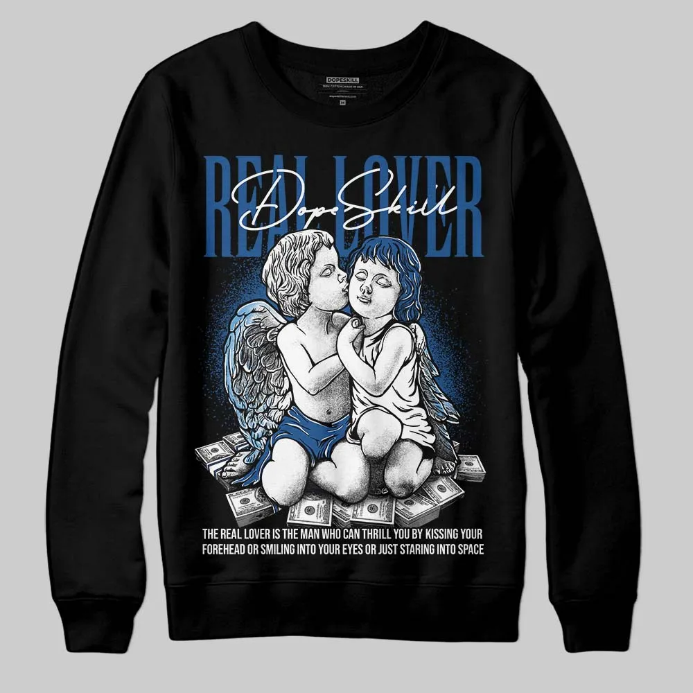 Storm Blue 1s 2025 DopeSkill Sweatshirt Real Lover Graphic sold by DopeSkill product image thumbnail 2