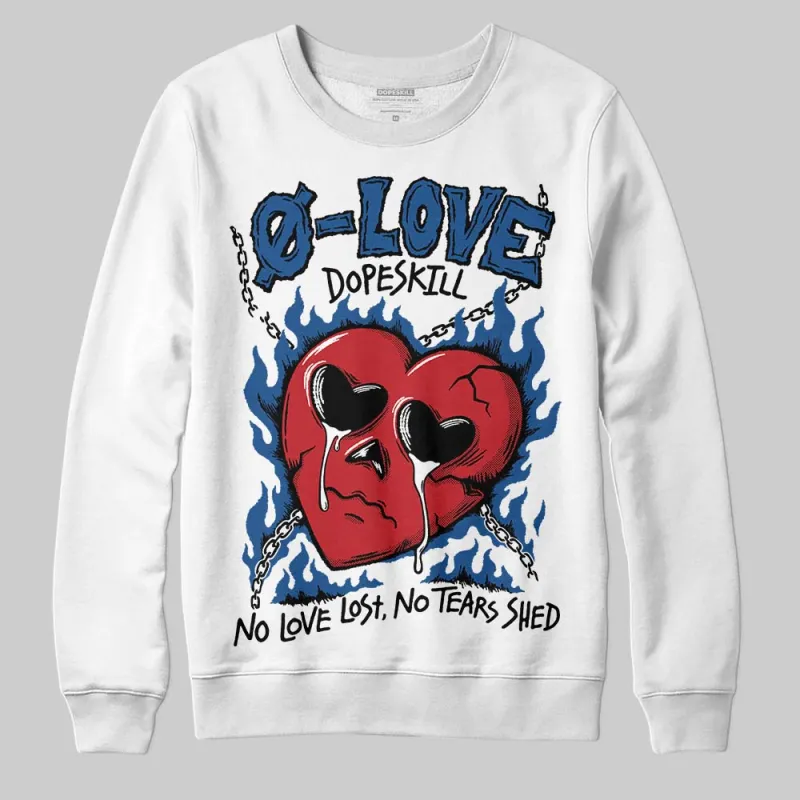 Storm Blue 1s 2025 DopeSkill Sweatshirt Crying Heart Graphic sold by DopeSkill