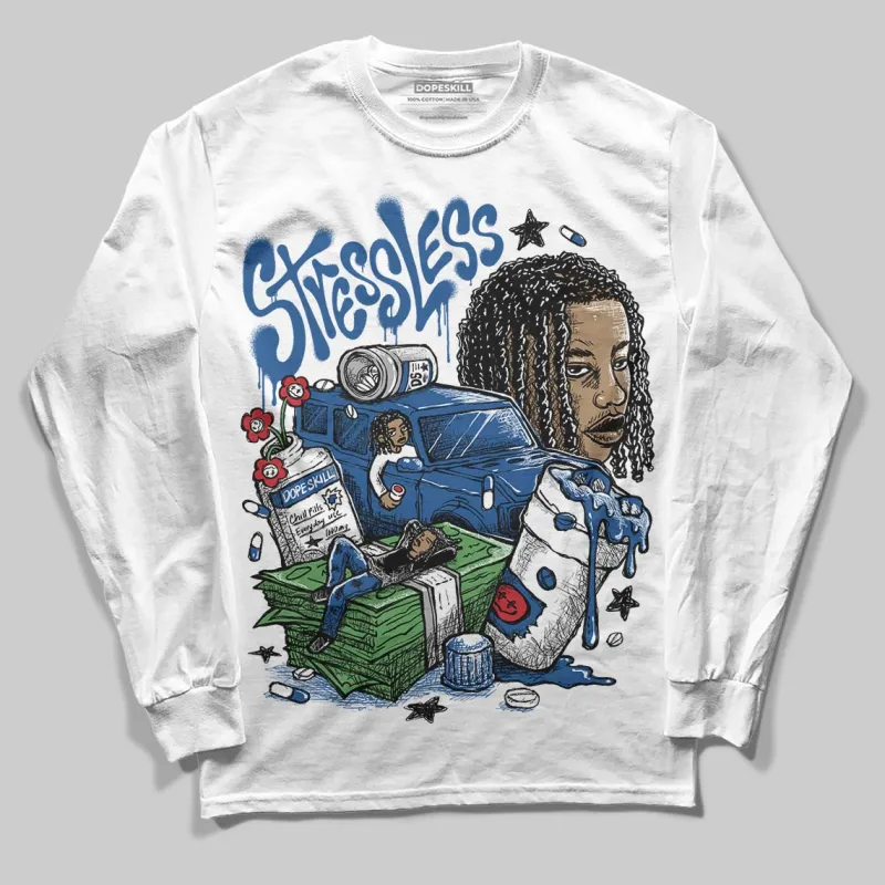 Storm Blue 1s 2025 DopeSkill Long Sleeve T-Shirt Stressless Graphic sold by DopeSkill
