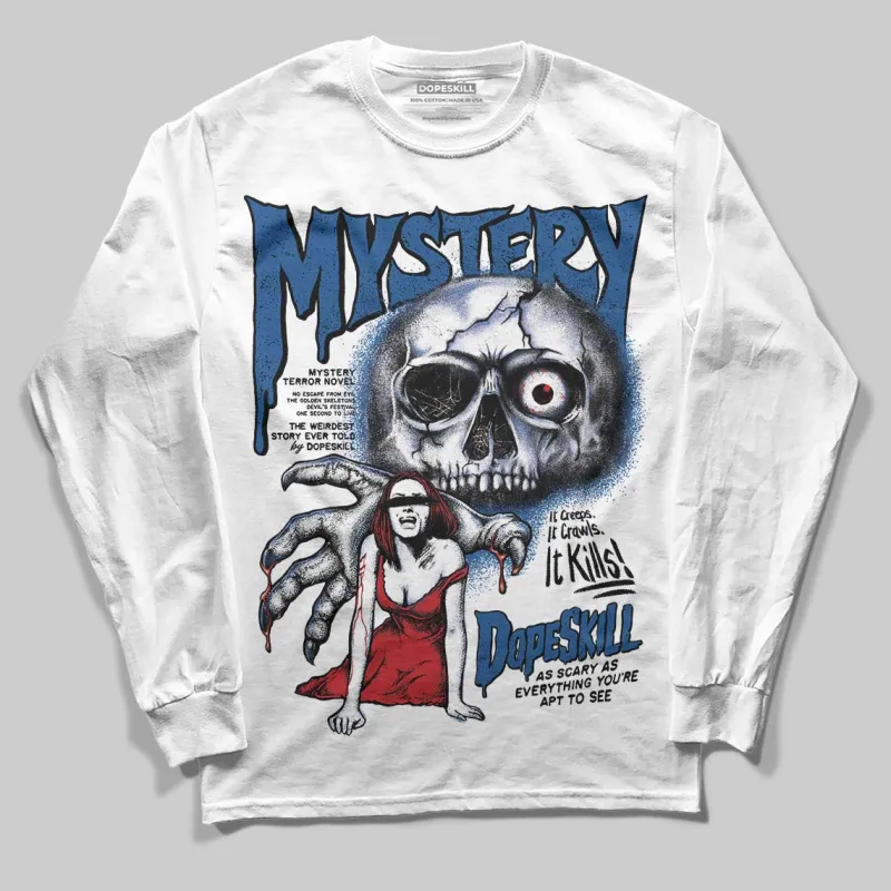 Storm Blue 1s 2025 DopeSkill Long Sleeve T-Shirt Mystery Ghostly Grasp Graphic sold by DopeSkill