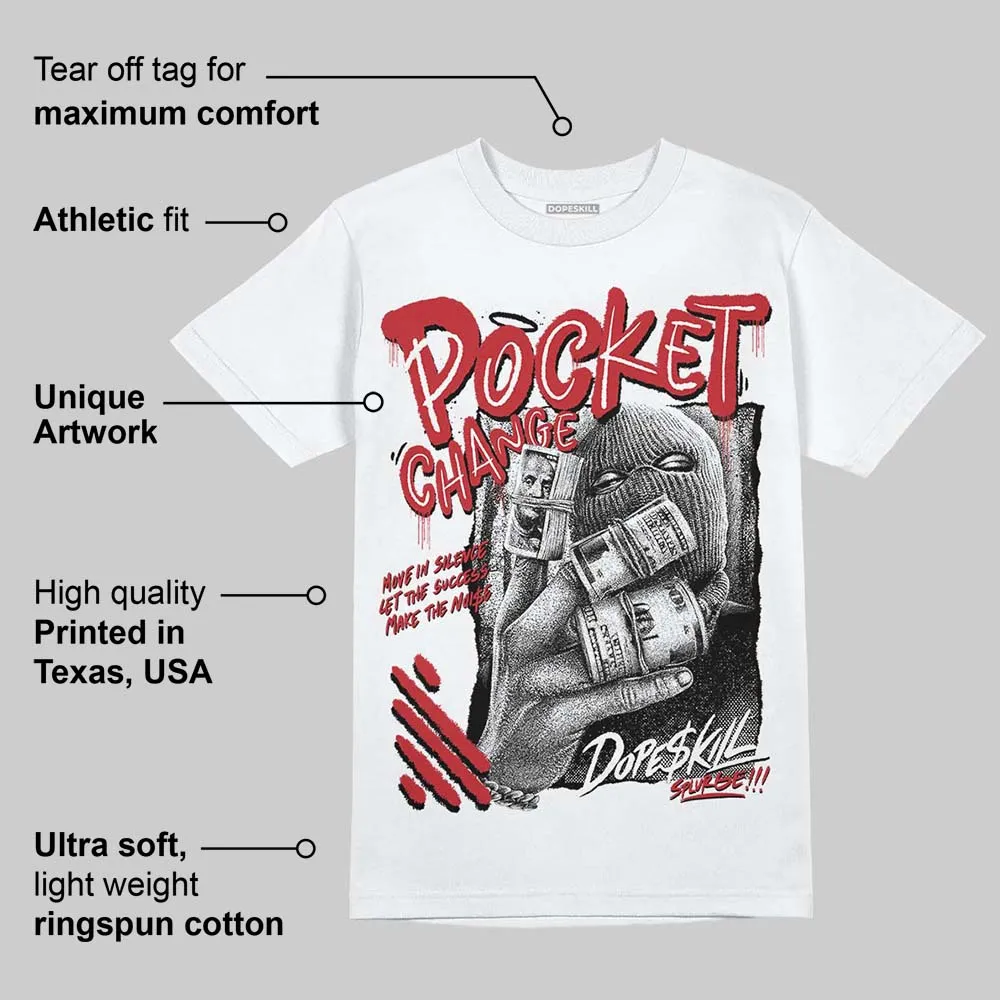 Fire Red “Black Tongue” 5s DopeSkill T-Shirt Pocket Change Graphic sold by DopeSkill product image thumbnail 4