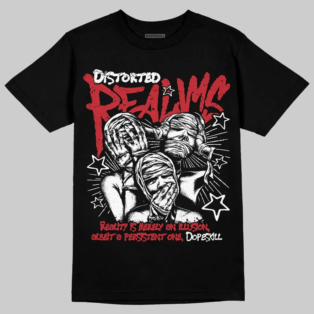 Fire Red “Black Tongue” 5s DopeSkill T-Shirt Distorted Realms Graphic sold by DopeSkill product image thumbnail 2
