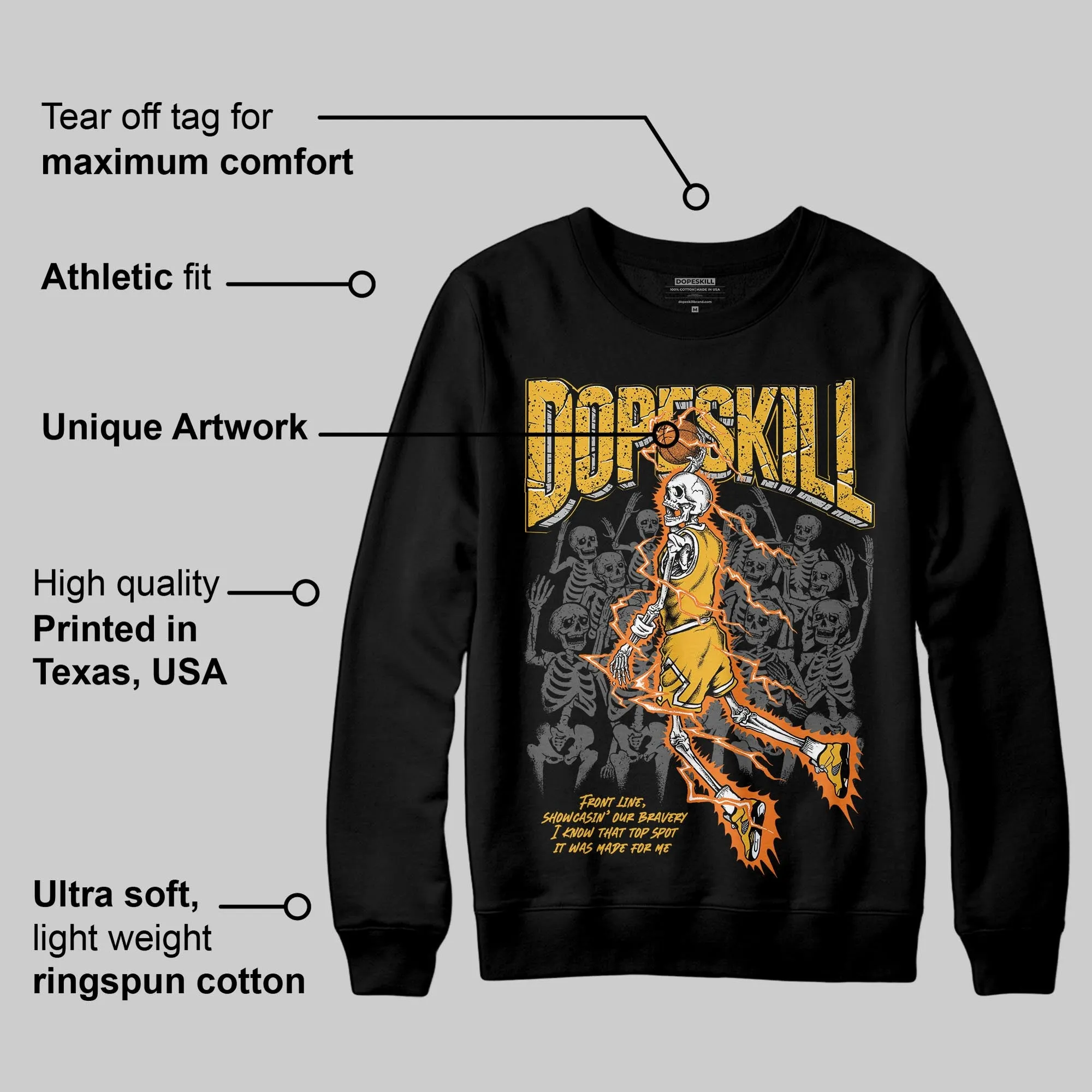 Tokyo 5s DopeSkill Sweatshirt Thunder Dunk Graphic sold by DopeSkill product image thumbnail 3